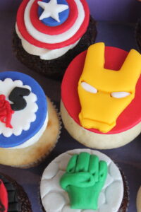 super hero cupcakes